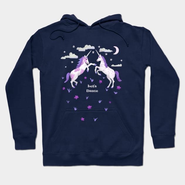 Let's Dance Unicorns Hoodie by Annelie